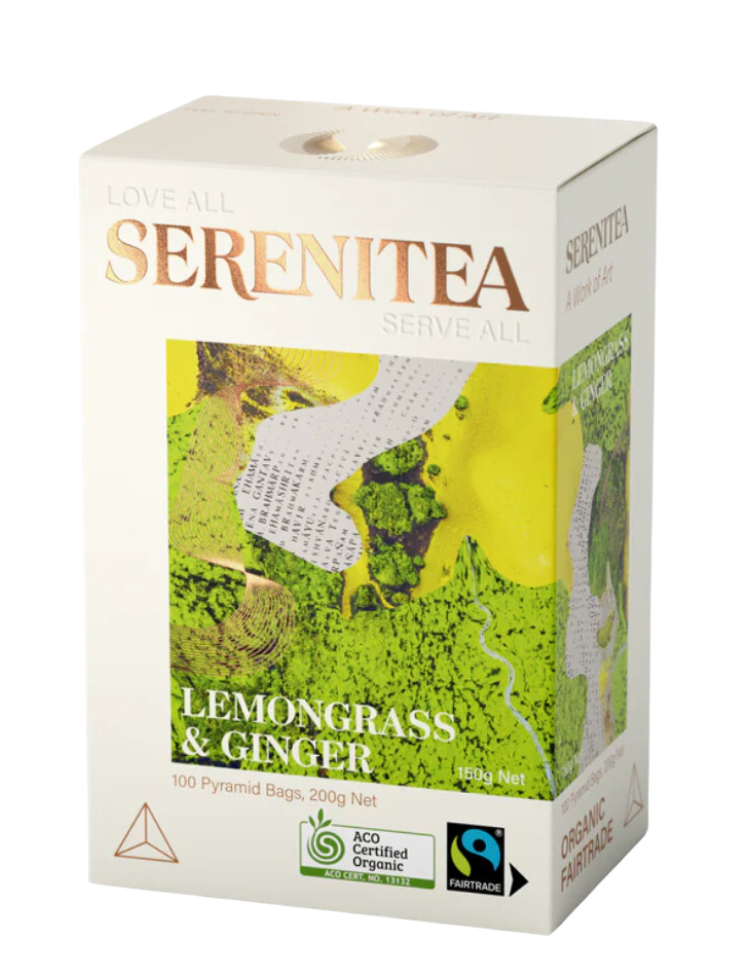 Lemongrass & Ginger Pyramid Bags 100 Box